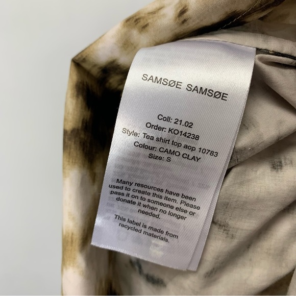 Samsoe Samsoe tie dye sleeveless button down shirt new with tag size Small - Picture 8 of 9